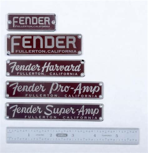 Fender Amplifier Logos