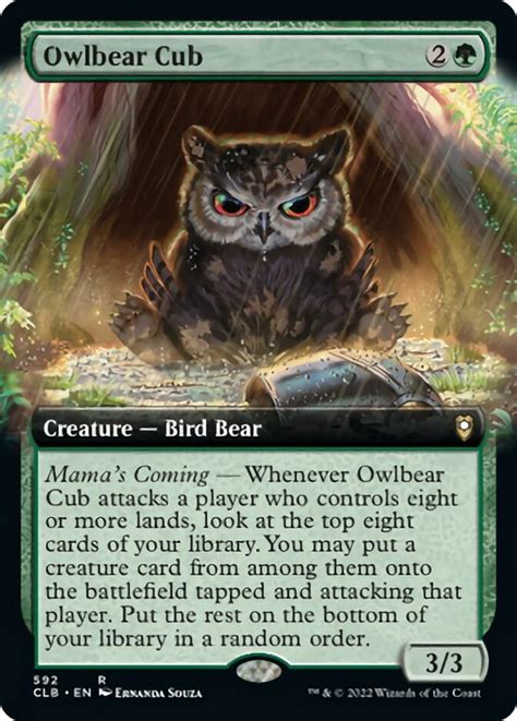 Owlbear Cub: (Extended Art) - Game Nerdz