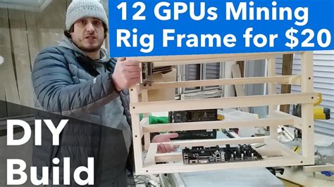 12 GPU Mining Rig Frame For 20 Build Yourself In 30 Minute ETH Open