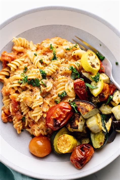 Cheesy Rotini Pasta With Roasted Vegetables A Simple Palate