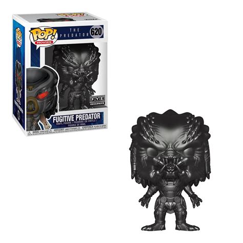 Funko Pop! Movies: The Predator - Fugitive Predator Gun Metal #620 ...