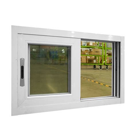 Simple Design Track White Domal Aluminium Sliding Window Hihausbm