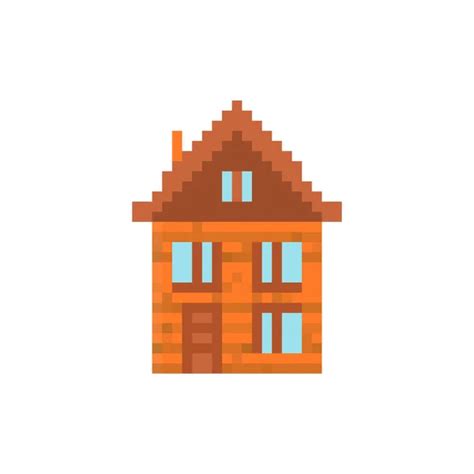 100000 Casa Vector Aislado En Estilo De Pixel Art Vector Images