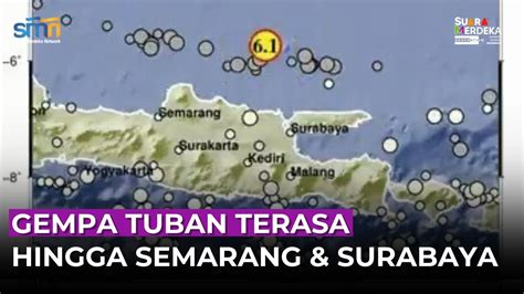 Gempa Sr Guncang Tuban Dan Wilayah Pantai Utara Jawa Youtube