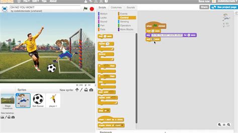 Scratch Tutorial Cartoon Animation Soccer Youtube