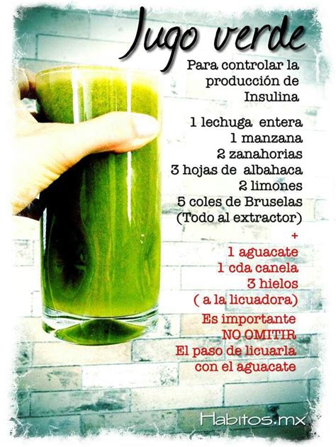 Jug Verde Para Diab Ticos Healthy Juices Healthy Drinks Detox