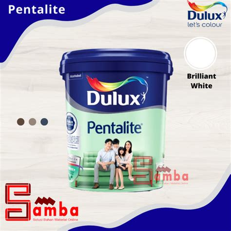 Jual DULUX PENTALITE BRILLIANT WHITE 20 LTR CAT TEMBOK INTERIOR