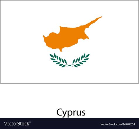 Original And Simple Cyprus Flag Royalty Free Vector Image