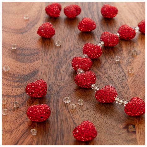 Heart Bling Bead Strand Hobby Lobby 2273720