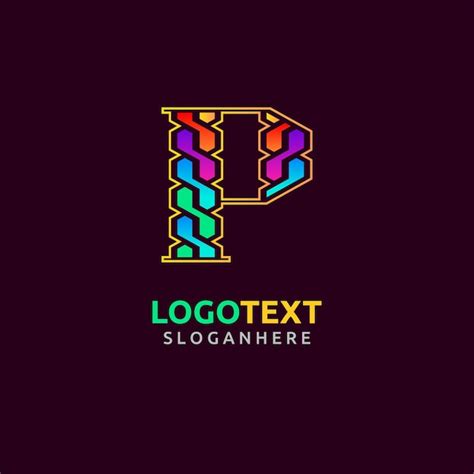 Logotipo De La Letra P Vector Premium