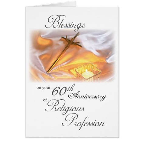 60th Anniversary Of Religious Life For A Nun Card