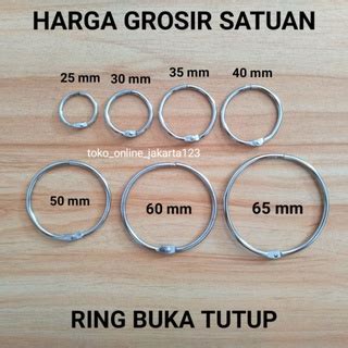 Jual Ring Binder Buka Tutup Lengkap Ukuran Ring Bulat Nikel Buat Tas