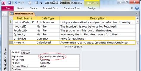 Microsoft Access Tips Calculated Fields