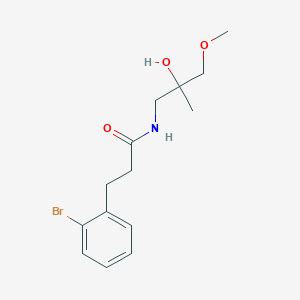 3 2 Bromophenyl N 2 Hydroxy 3 Methoxy 2 Methylpropyl Propanamide