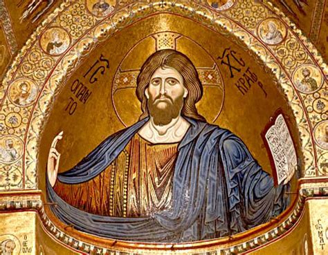 Christ Pantocrator Monreale Cathedral Palermo Sicily