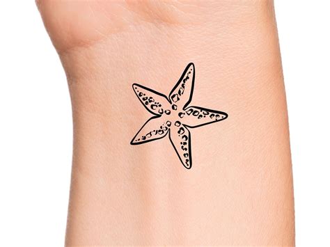 Starfish Outline Tattoo