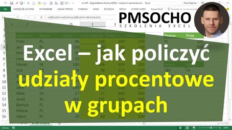 Excel Udziały procentowe w grupach odc 839 YouTube