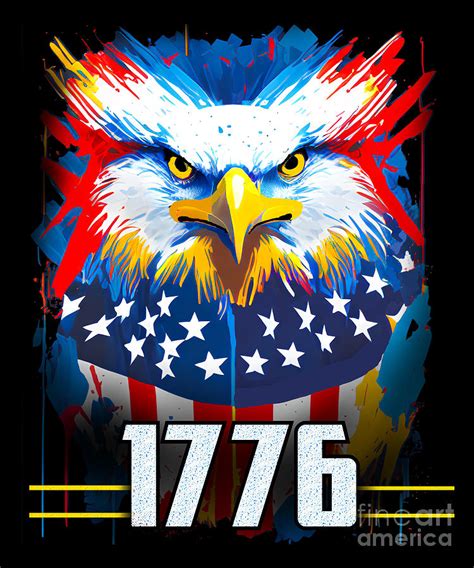 1776 America Digital Art by AW Two Designs - Fine Art America