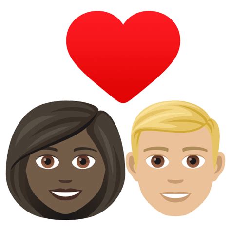 Arti Emoji Pasangan Dengan Hati Wanita Dengan Pria Warna