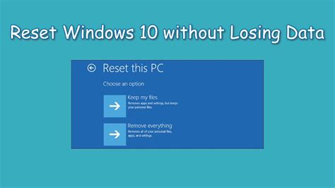 What Does Reset Pc Do In Windows 10 Profvideos