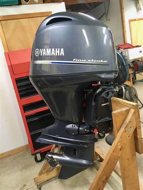 Slightly Used Yamaha Hp Stroke Outboard Motor Engine Occasion