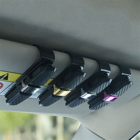 Car Accessories Interior Car Glasses Case Auto Sun Visor Glasses Holder Sunglasses Clip Card