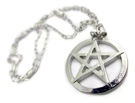 Colar Supernatural Pentagrama Vazado Parcelamento Sem Juros