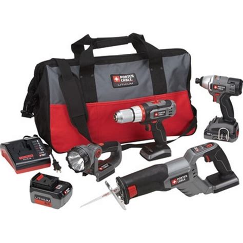 Porter Cable Pcl418idc 2 Tradesman 18v Cordless Drill Saw Impact