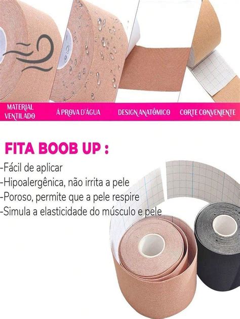 Sutia Adesivo Fita Boob Tape Up Invisivel Fit D A Prova D Agua