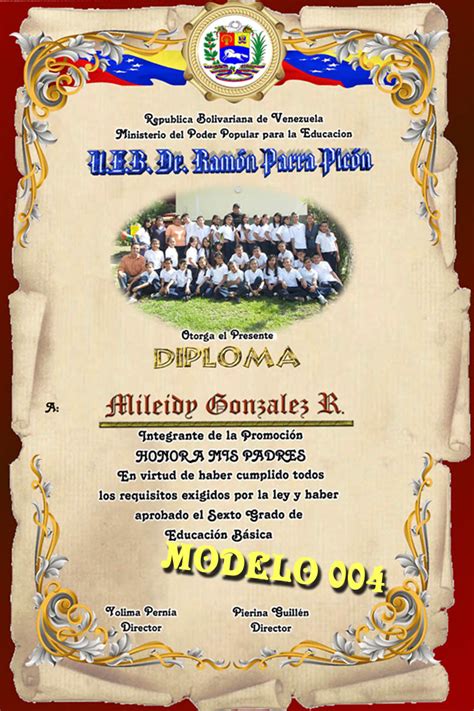 Diplomas Sexto Grado Fotografia Y Dise O