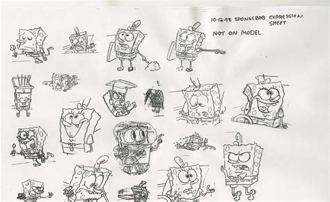 Spongebob Model Sheet 1998 By Gummibarandspf On Deviantart