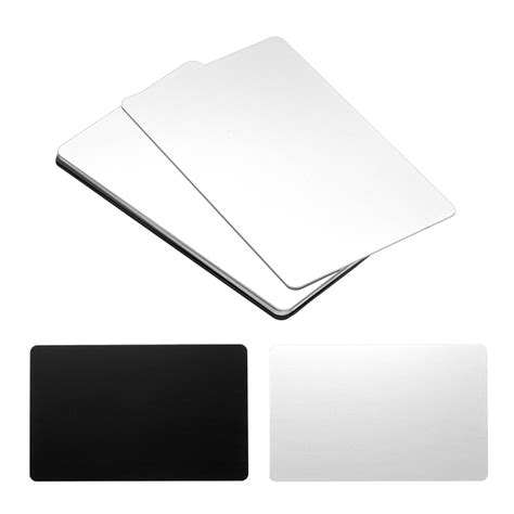 Uxcell Mm Metal Business Cards Blank Name Card Laser Engraving