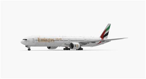 3d Model Boeing 777 9x Emirates Airlines