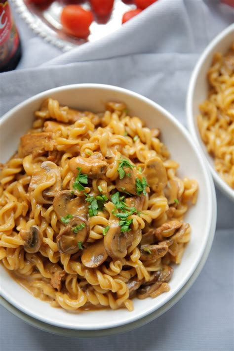 Sweet Pasta Met Kip En Champignons Kookmutsjes