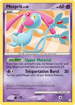 Mesprit Diamond Pearlmysterious Treasures Tcg Card Database