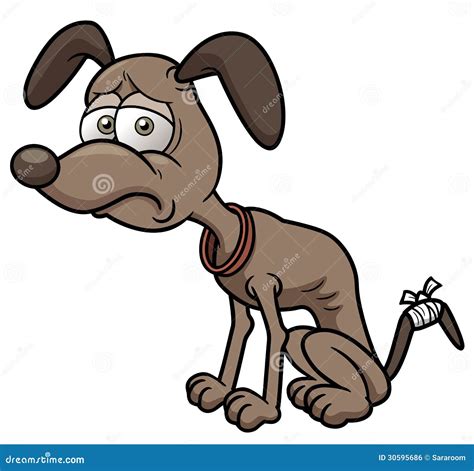 Sick Cartoon Dog Stock Vector Illustration Of Drawing 30595686