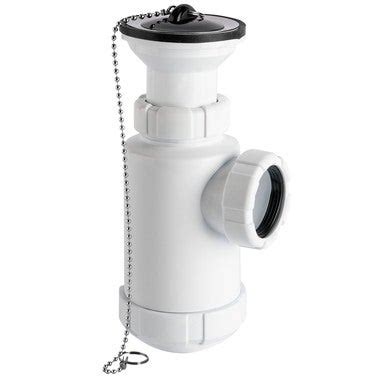 SIFON LAVABO BOTELLA EXTENSIBLE 1 1 2 BLANCO Obramat Bricomart