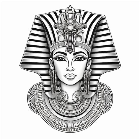 Premium Ai Image Vector Ancient Egypt God Vintage Logo Line Art