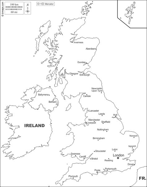 Clipart Map Of Britain