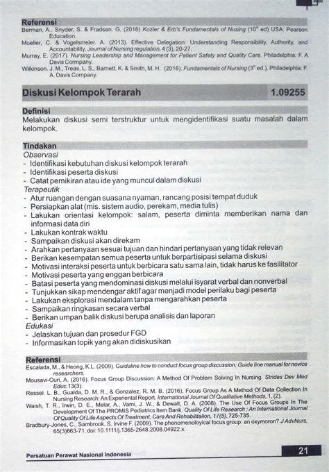 1 09255 Diskusi Kelompok Terarah SIKI Standart Intervensi