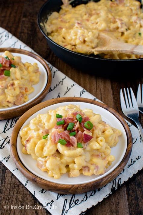 Cheddar Bacon Macaroni And Cheese Inside Brucrew Life