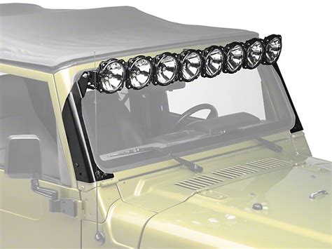 Kc Hilites Wrangler 50 In Gravity Pro6 Led Light Bar W Windshield Mounting Brackets 91312 97