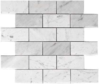 Carrara Bianco X Polished Marble Mosaic