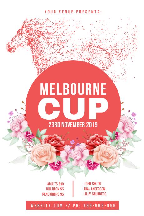 Melbourne Cup Poster Template Free - Free Templates Printable