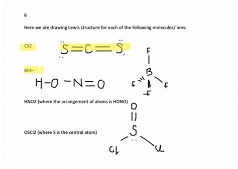 Solved Draw A Lewis Structure For Each Of The Following Molecules Or