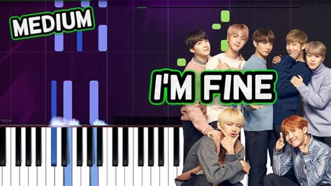 Bts 방탄소년단 Im Fine Piano Tutorial Chords How To Play Cover