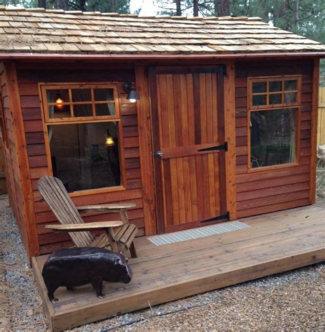 Small Cabin Kits Cedar Cabins Backyard Studio Sheds DIY Plans