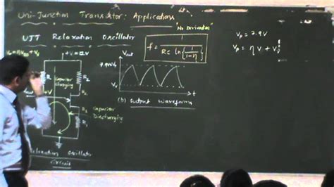 Lecture 22 Unijunction Transistor Applications Youtube