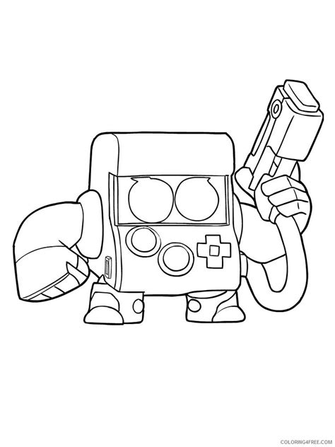 8 Bit Coloring Pages Games 8 Bit Brawl Stars 4 Printable 2021 006