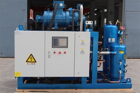 Hp Refrigeration Unit With Frascold Screw Compressor For The Sea